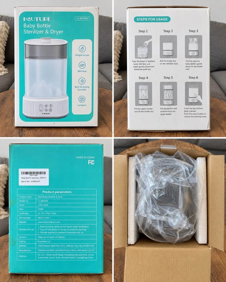 HAUTURE Baby Bottle Sterilizer & Dryer – Like New $40 - photo 2