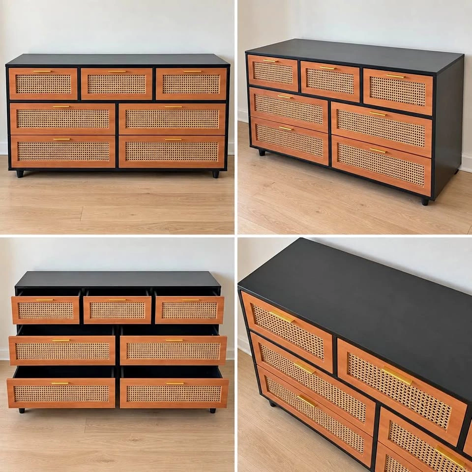 Wayfair Rattan 7-Drawer Dresser / Buffet Cabinet
