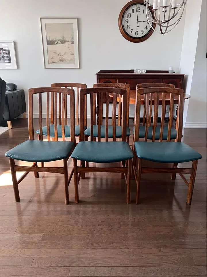 Set of 6 MCM dining chair - made by Nordic furniture image indicator(2)
