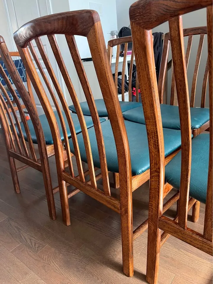 Set of 6 MCM dining chair - made by Nordic furniture image indicator(6)