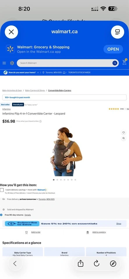 Infantino Flip 4-in-1 Baby Carrier – Leopard - photo 2