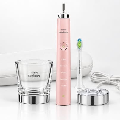 Philips Sonicare DiamondClean Pink Electric Toothbrush Set – New