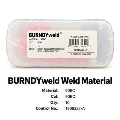 BURNDYweld 90BC Exothermic Weld Metal – 10-Pack, Factory Sealed