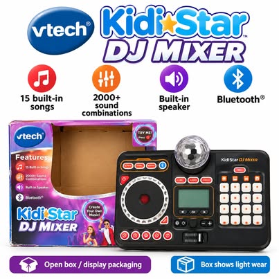 VTech KidiStar DJ Mixer – Kids Bluetooth DJ Toy, NEW in Box