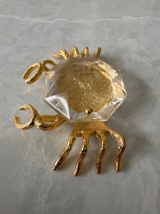 Vintage crystal crab figurine - photo 3