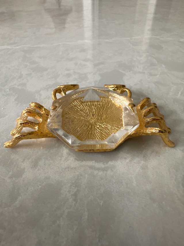 Vintage crystal crab figurine - photo 4