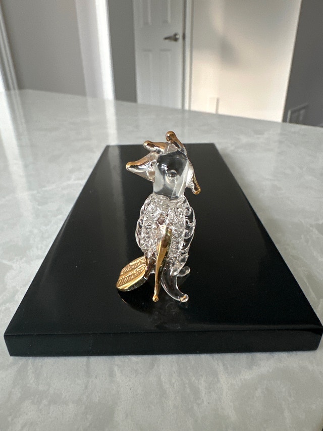 Miniature glass cockatoo parrot figurine - photo 5