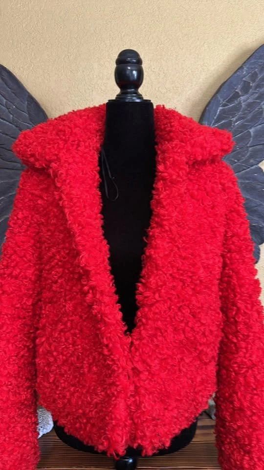 River Island “clown wig/hair” teddy jacket - photo 4