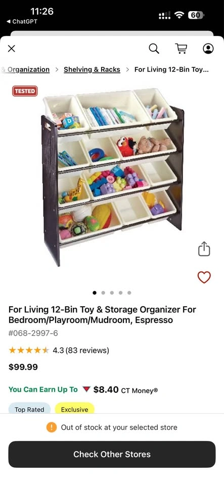 12-Bin Kids Toy Storage Organizer - photo 4