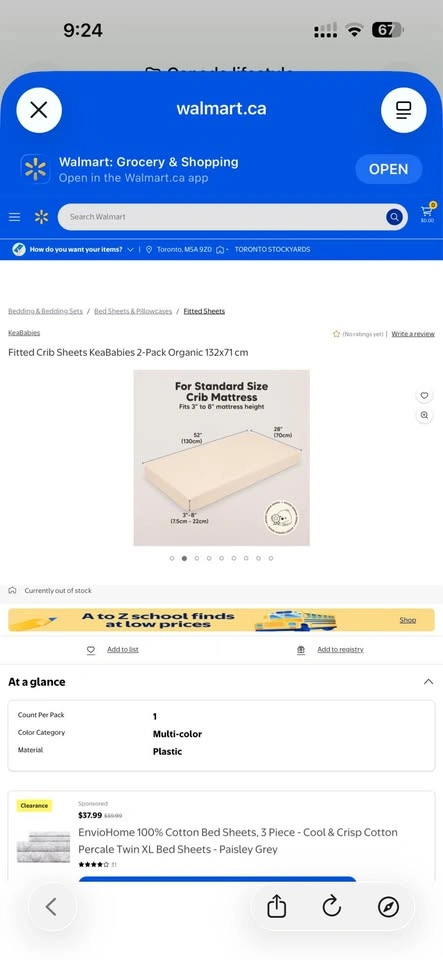 KeaBabies Soothe Fitted Crib Sheets 2-Pack – NEW - photo 2