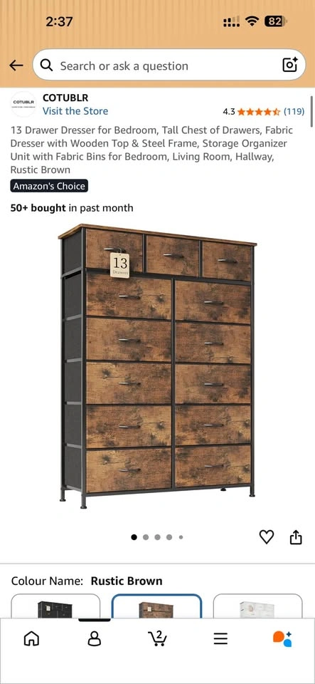 COTUBLR 13 Drawer Dresser - photo 2