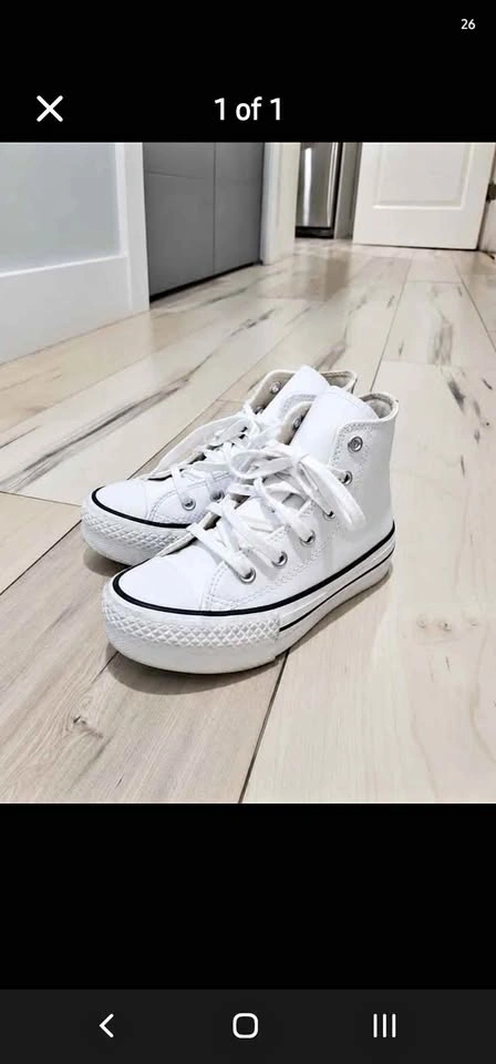 Kids leather chuck taylor hightops