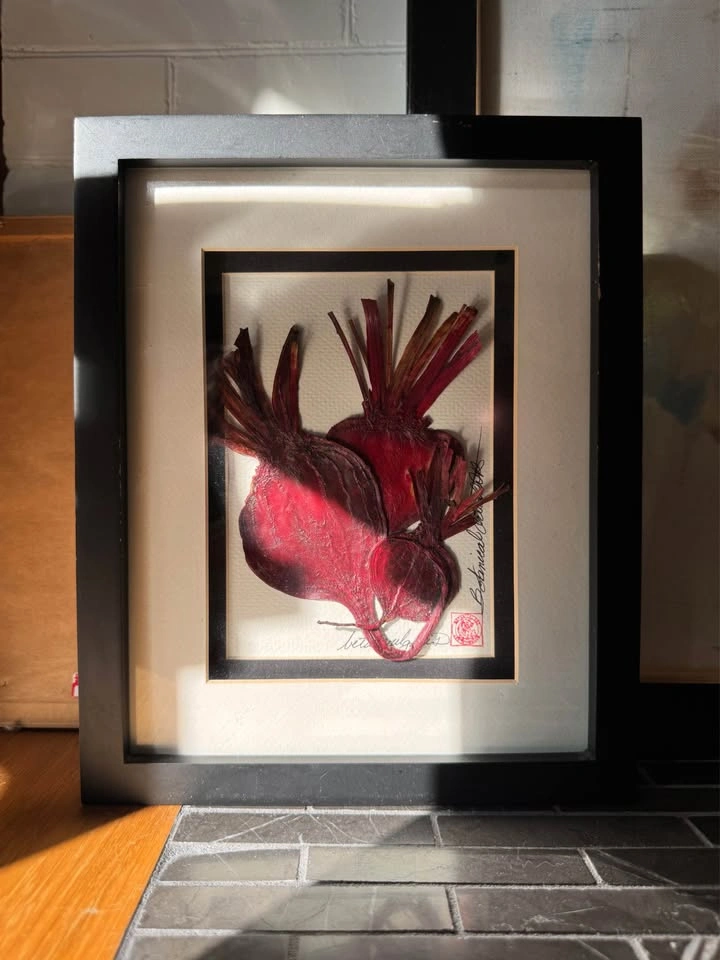 Set of 3 Botanical Kitchen Wall Art – Real Pressed Vegetables - photo 4