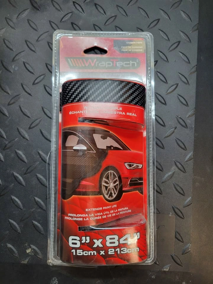 WrapTech Carbon Fiber Vinyl Wrap 6" x 84" - photo 2