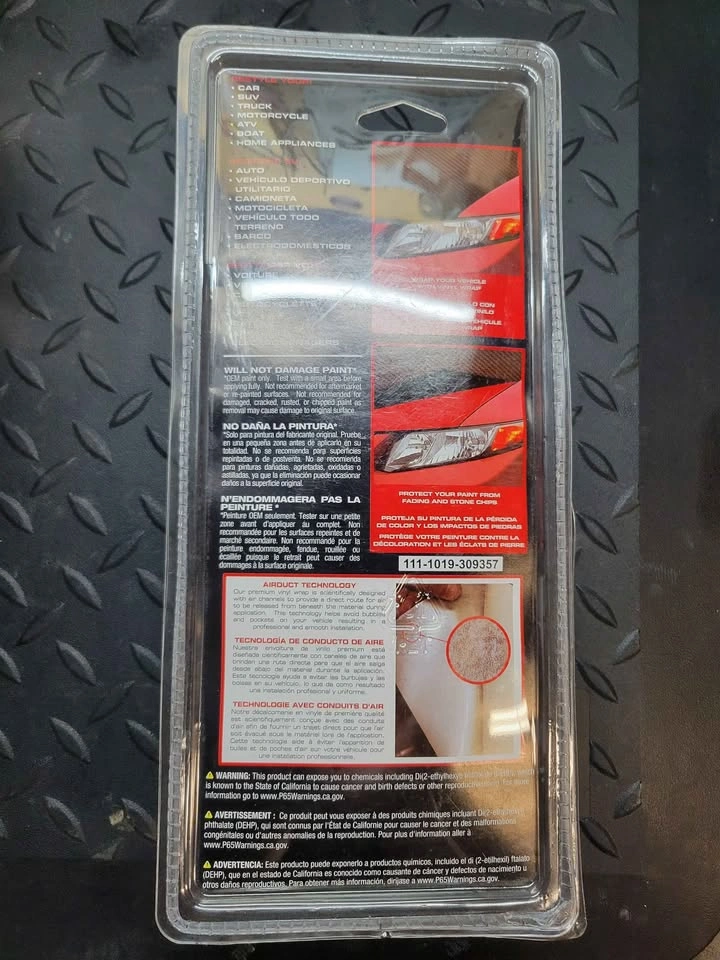 WrapTech Carbon Fiber Vinyl Wrap 6" x 84" - photo 3
