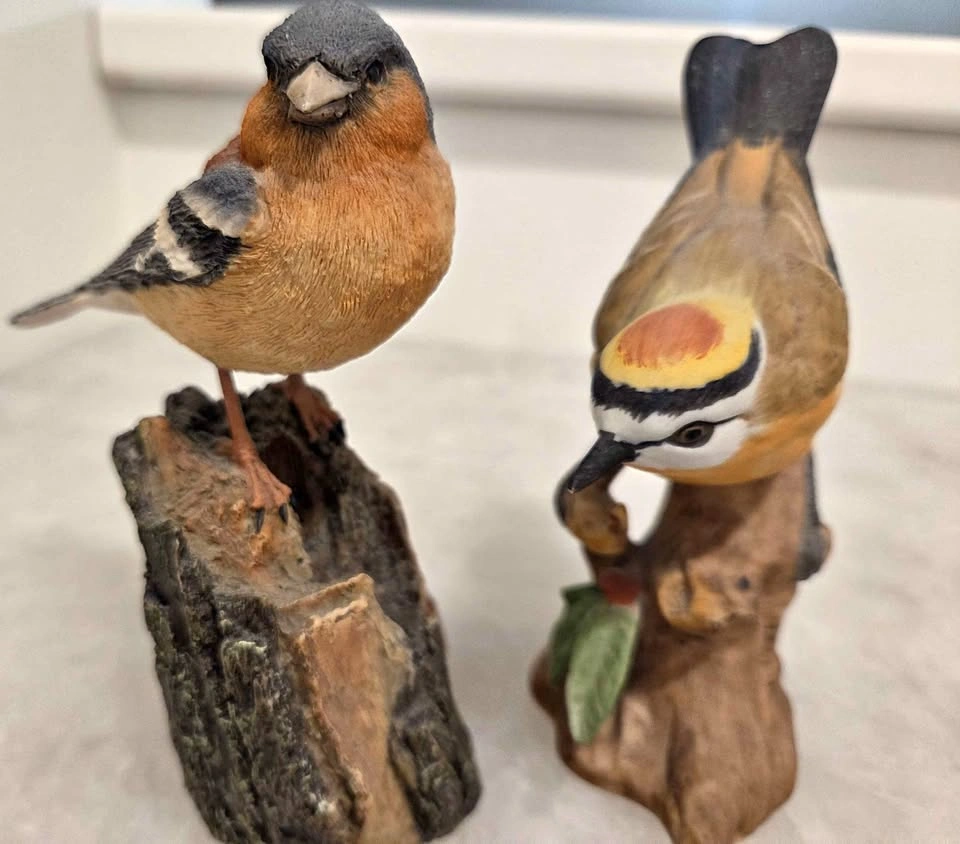 RARE Vintage Arden Sculptures British Bird Figurines Pair