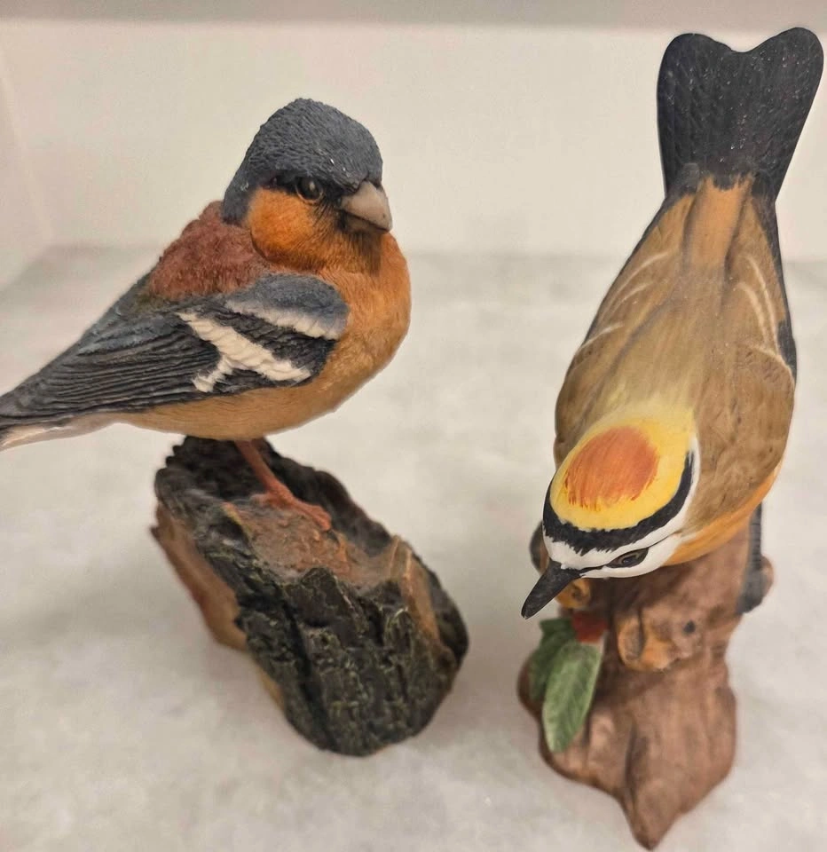 RARE Vintage Arden Sculptures British Bird Figurines Pair - photo 3