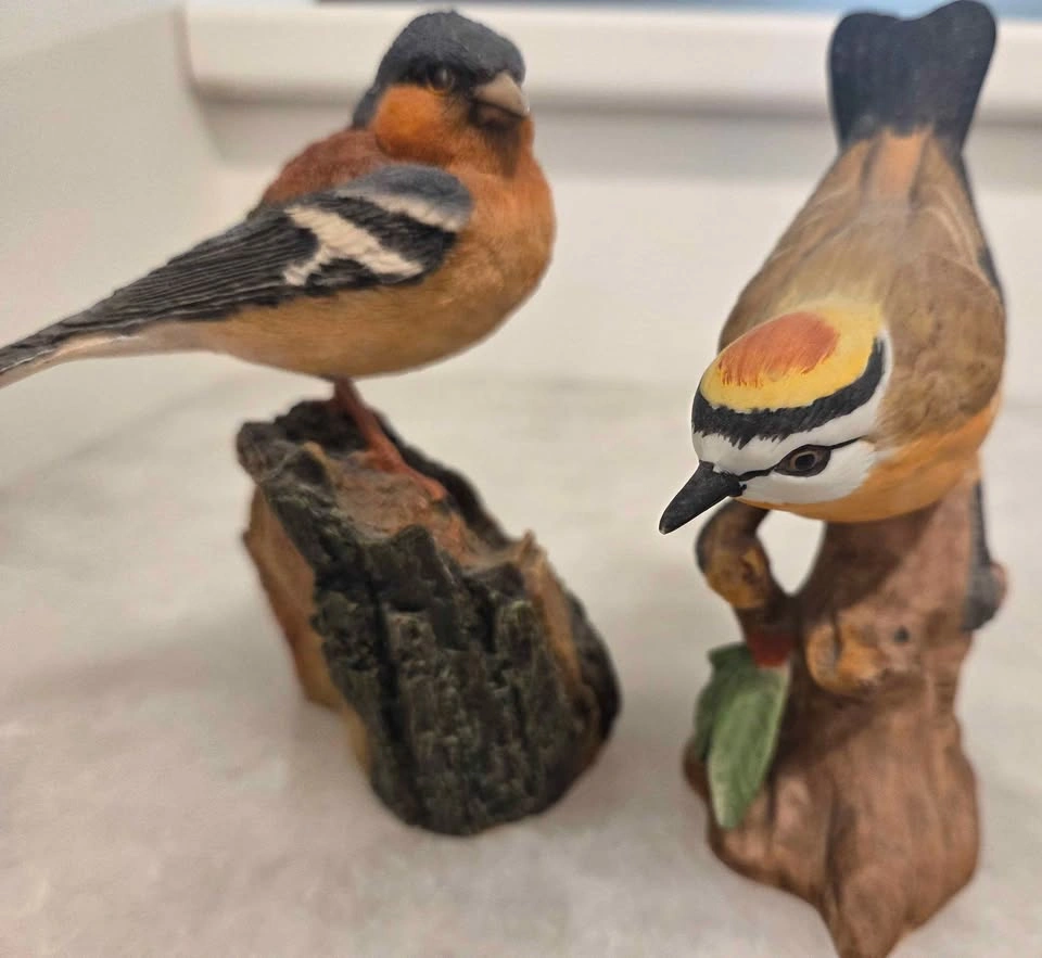 RARE Vintage Arden Sculptures British Bird Figurines Pair - photo 4