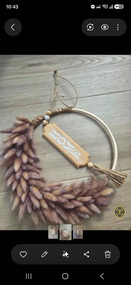 Michaels Boho Dried Floral Hoop Wreaths (Set of 2) - photo 2