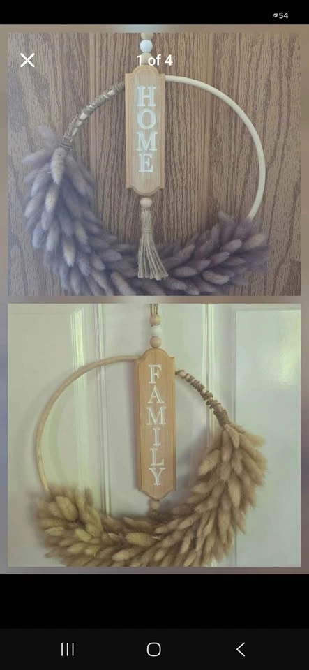 Michaels Boho Dried Floral Hoop Wreaths (Set of 2) - photo 5