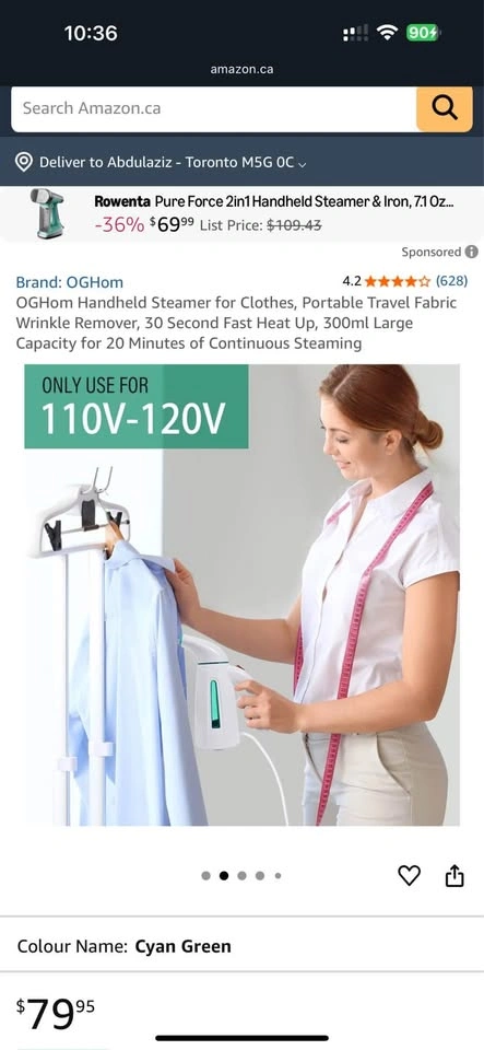 Portable Clothes Steamer – New - photo 2