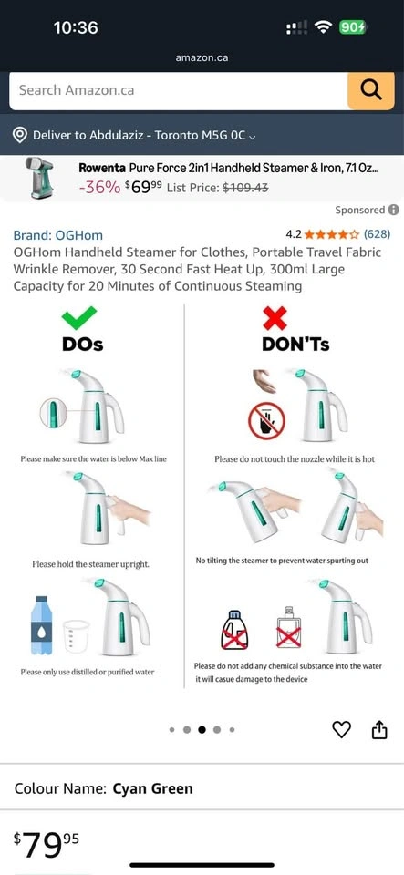 Portable Clothes Steamer – New - photo 4