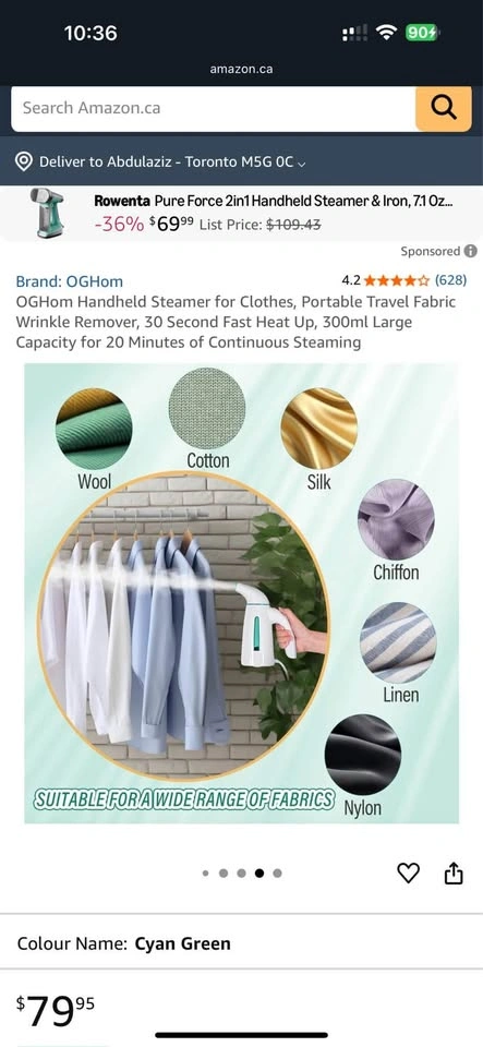 Portable Clothes Steamer – New - photo 5