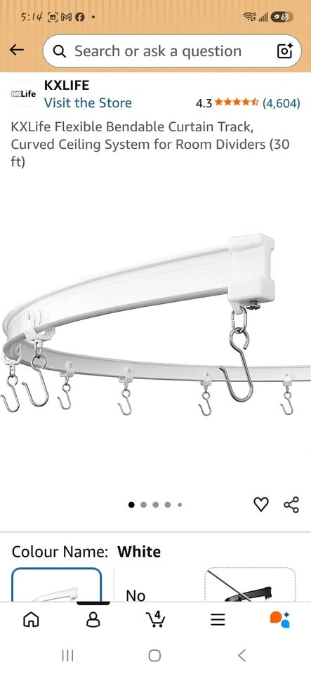 Flexible Bendable Curtain Track - photo 2