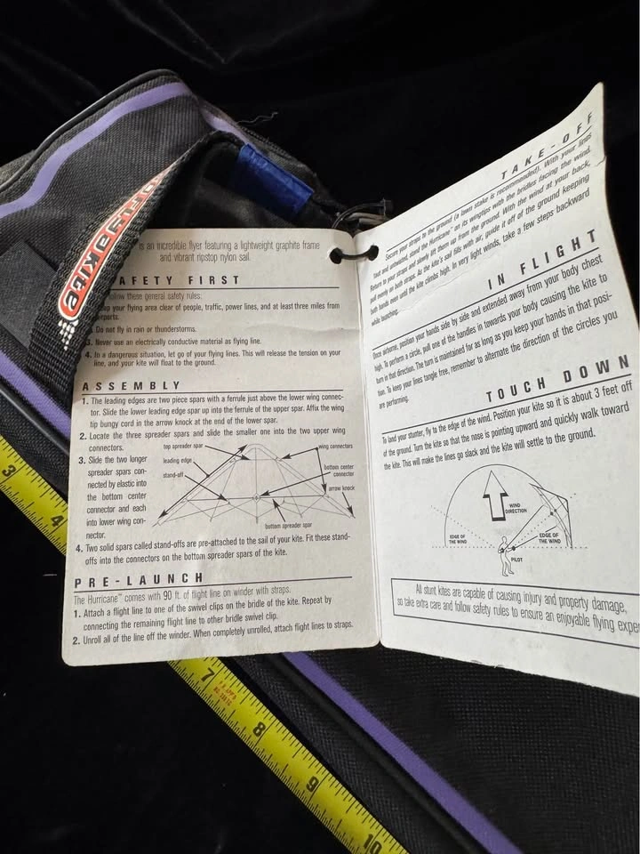 Go Fly A Kite (GFAK) "Hurricane" Dual-Line Stunt Kite - photo 5