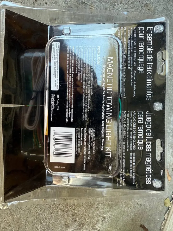 Reese Magnetic Towing Light Kit NIB image indicator(2)