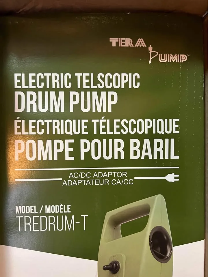 Terapump electric AC / DC telescopic drum fluid pump NIB image indicator(2)