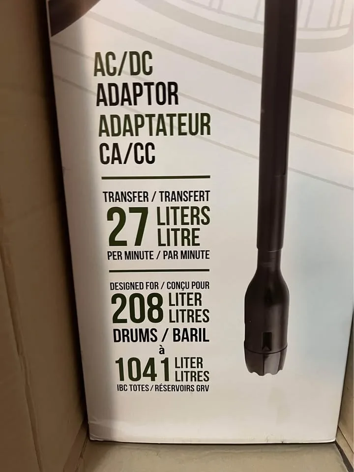 Terapump electric AC / DC telescopic drum fluid pump NIB image indicator(4)