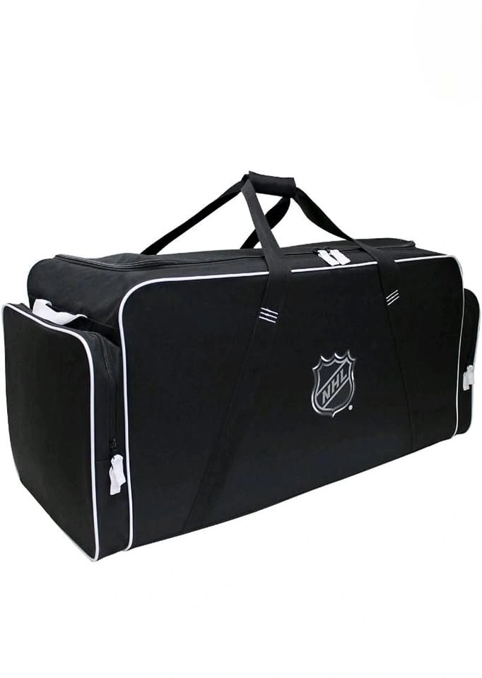 NHL Durable 37" Black Hockey Bag with 3 Pockets (145L)