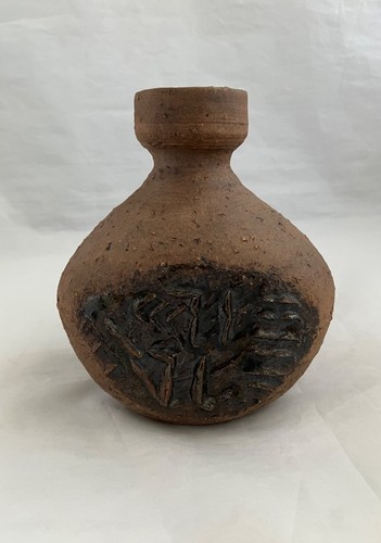 PATRICIA PERRIN Signed Brutalist Stoneware Vessel, New Zealand