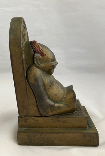 BILLIKEN Antique Cast Iron Coin Bank by A. C. Williams Company - photo 5