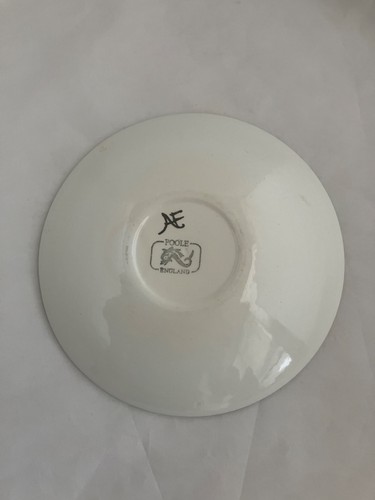 POOLE POTTERY 5" Signed Andrée Fontana "Delphis" Plate, England - photo 4