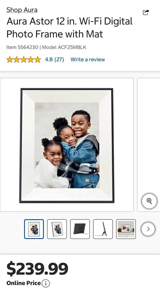 Aura Astor 12” Digital Photo frames!