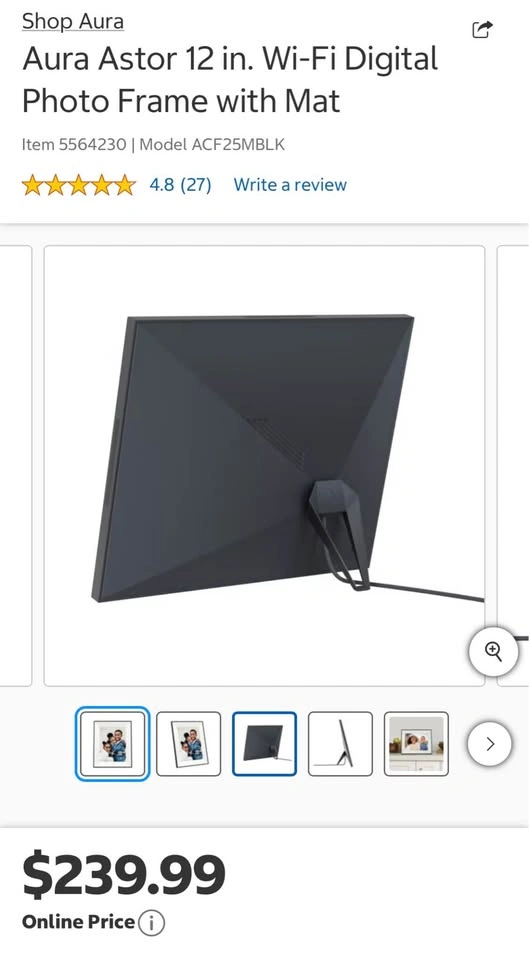 Aura Astor 12” Digital Photo frames! - photo 2