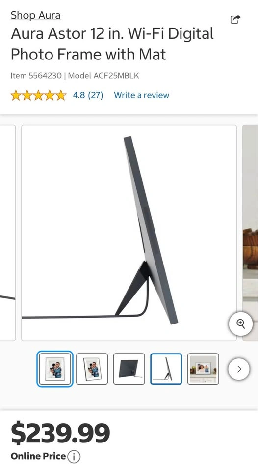 Aura Astor 12” Digital Photo frames! - photo 3