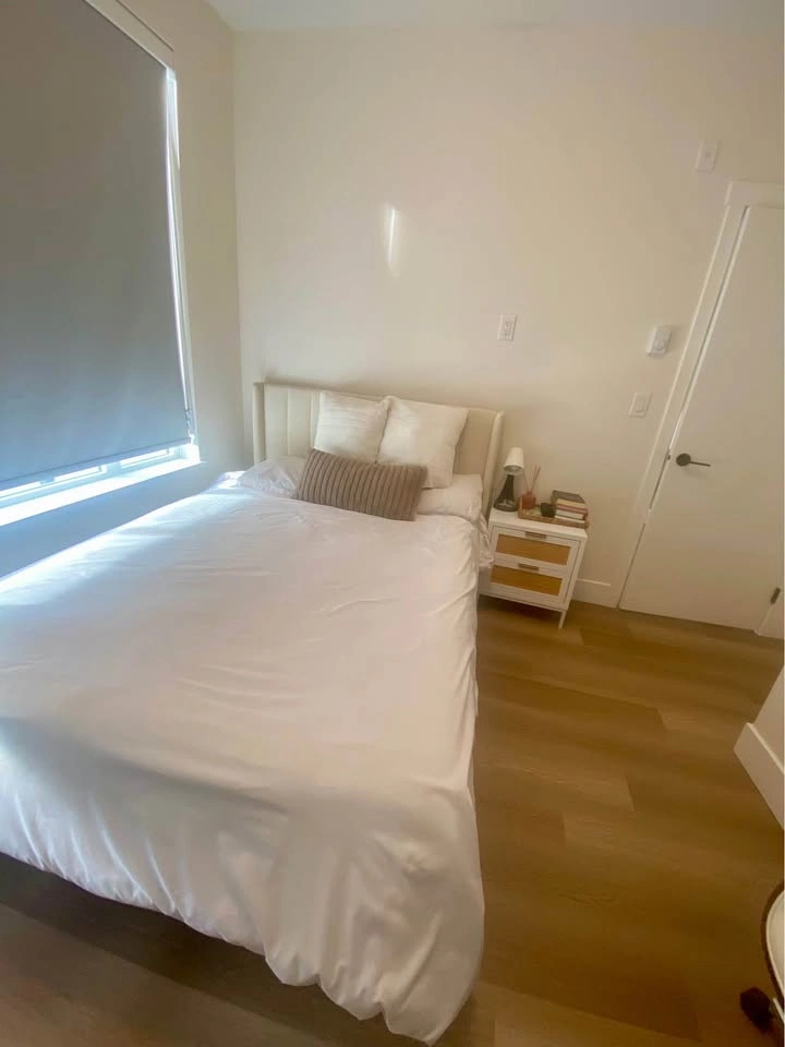 Full Bed Frame + Mattress – Cream Upholstered Headboard - photo 2