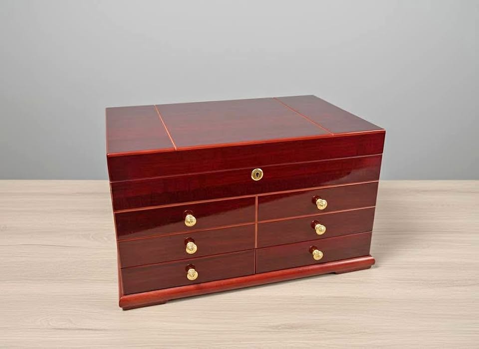 Cherry Wood Humidor for Cigars