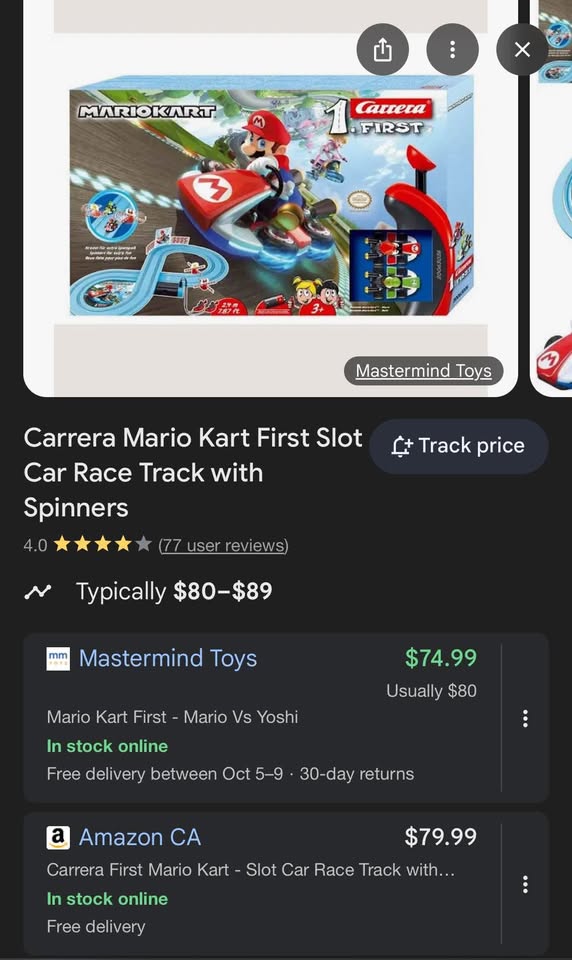 Carrera GO!!! Mario Kart Race Track Set - photo 3