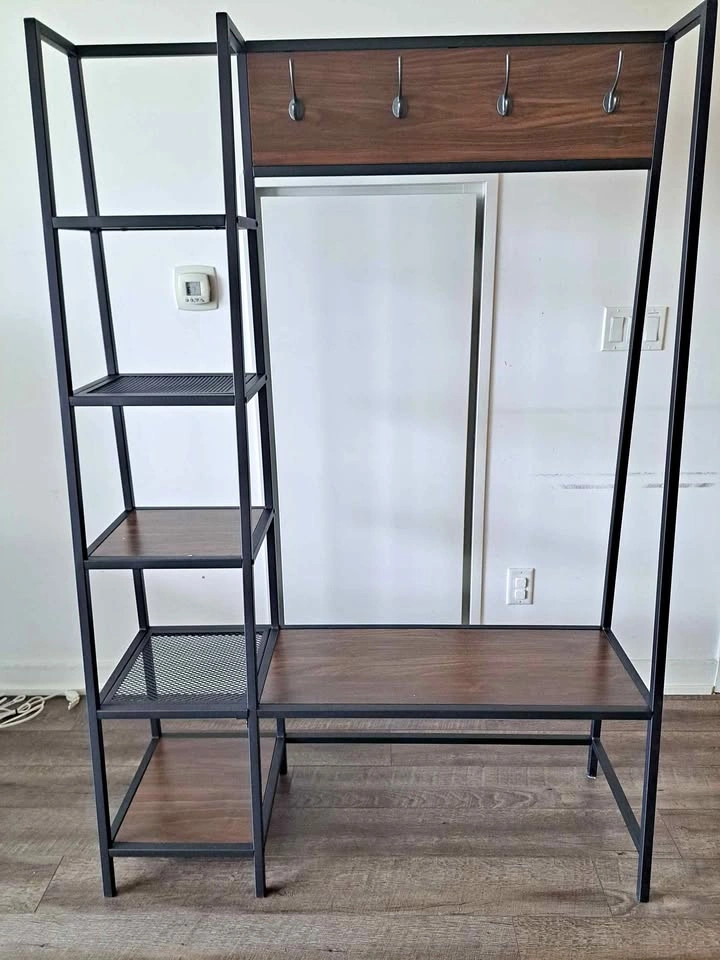 Industrial Hall / Entrance Tree with Bench and Shelving