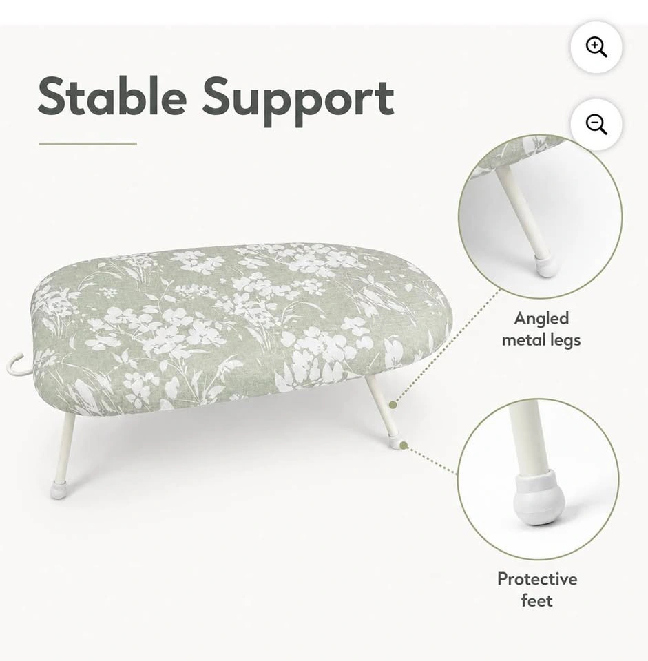Tabletop Folding Ironing Board with Floral Cover - photo 5