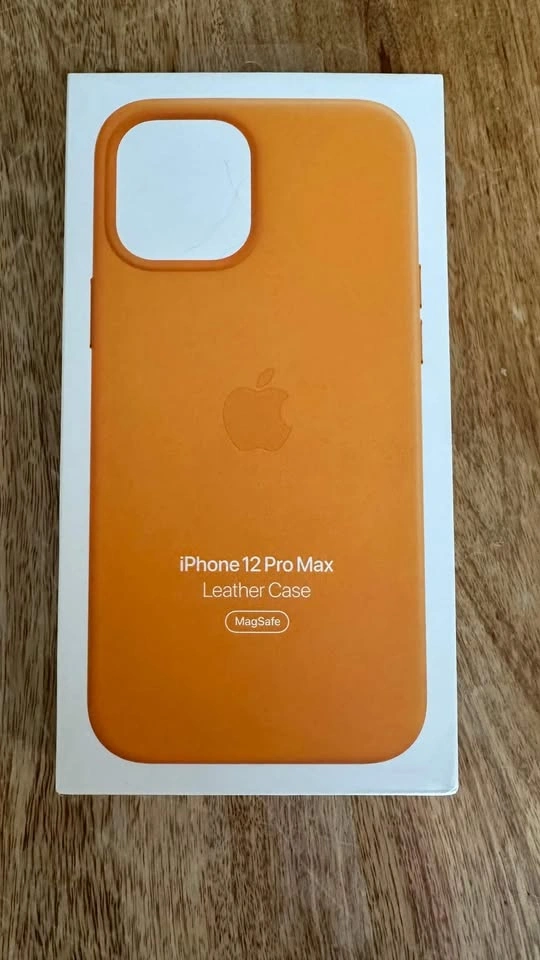 Apple 12 Pro Max leather case - California Poppy - photo 2