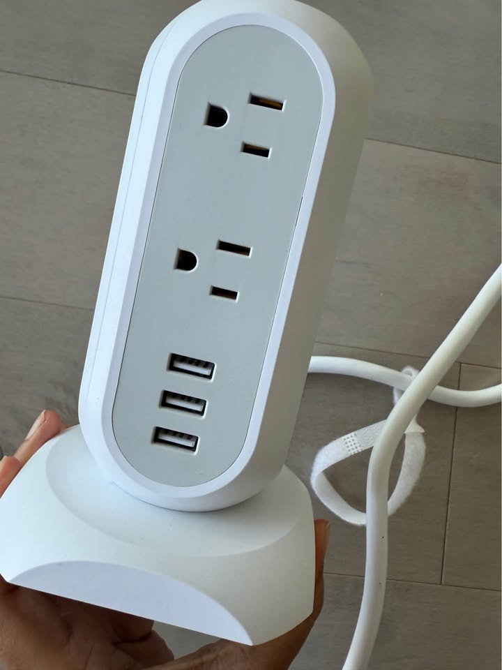 TESSAN Tower Power Extension Cord 11 AC Outlets 3 USB Ports - photo 4