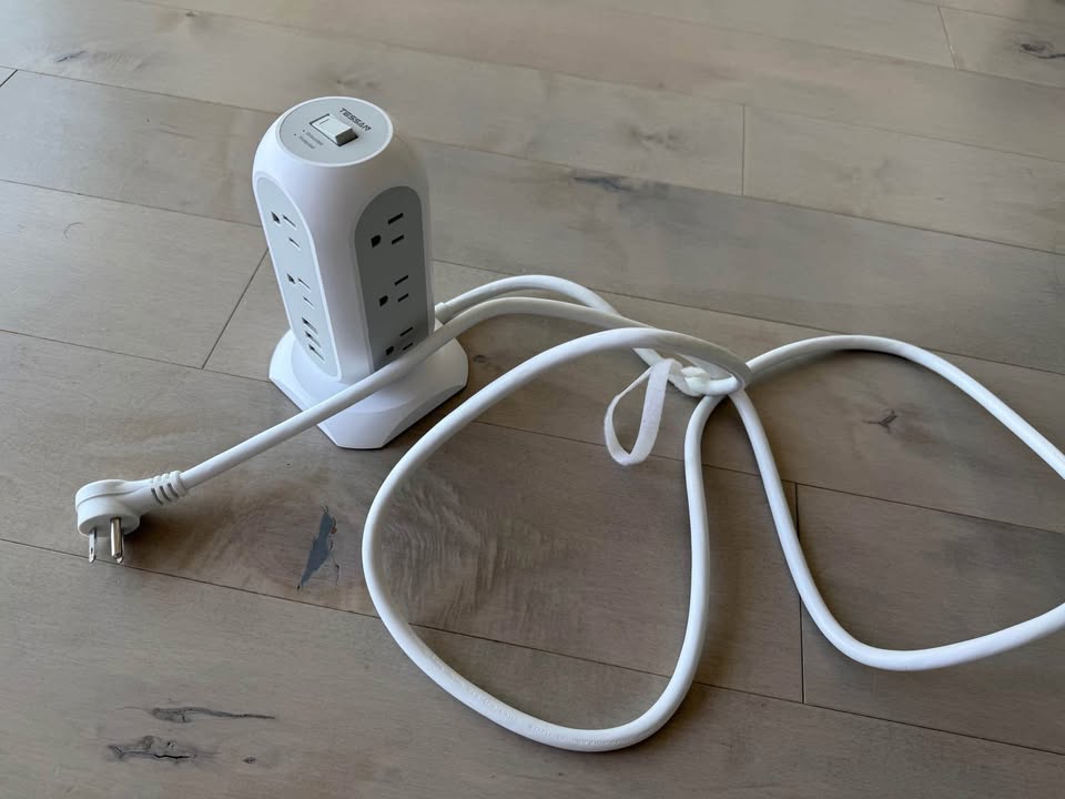 TESSAN Tower Power Extension Cord 11 AC Outlets 3 USB Ports - photo 5