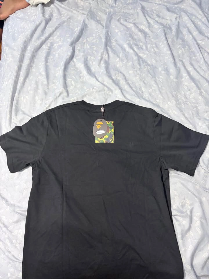 BAPE Baby Milo Blue Camo Ape Head Tee (Size S) - Black - photo 5