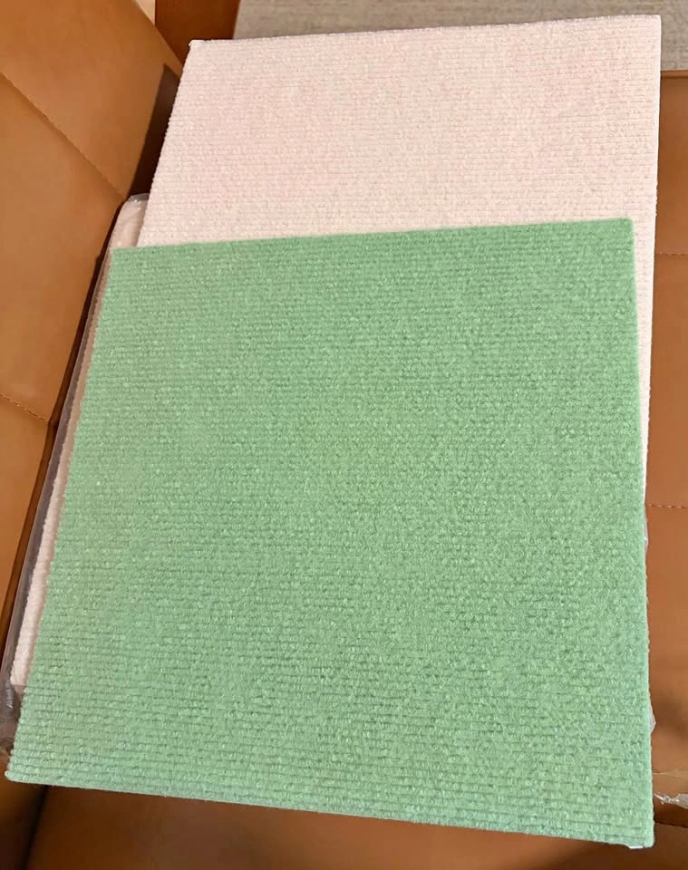 New 12x12 inch peel and stick home carpet tiles (18 count)