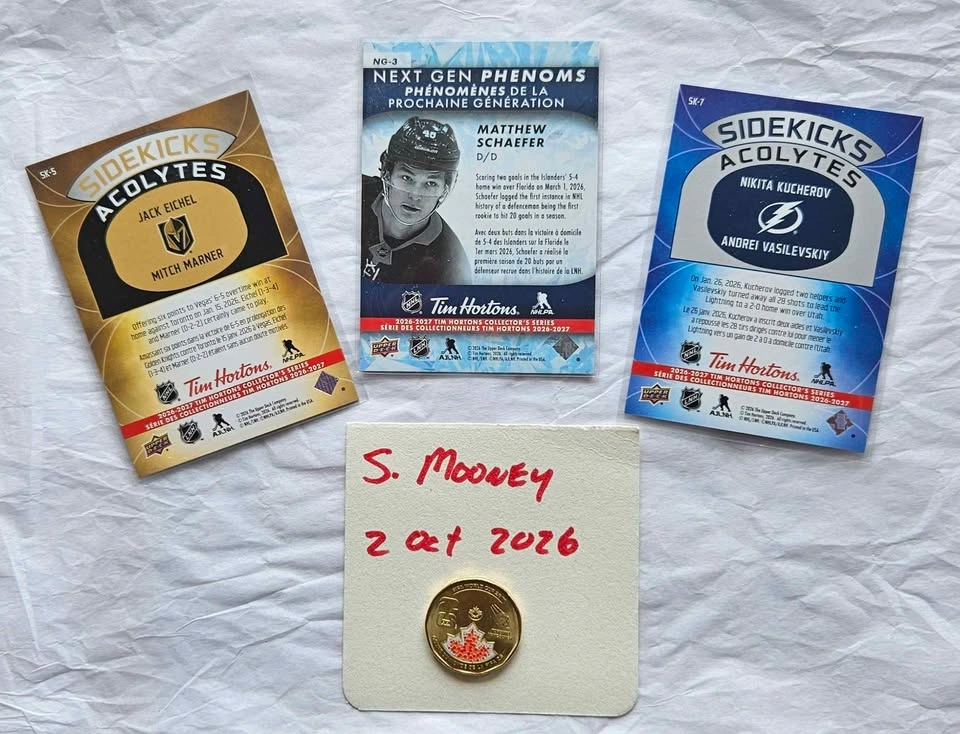 3x Tim Hortons 2026-27 Hockey Cards - photo 3